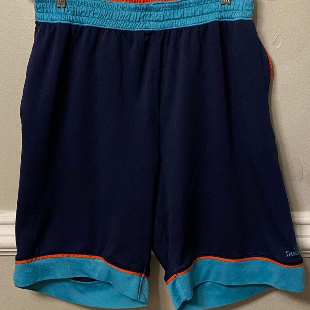 Spalding Men's Blue and Navy Shorts